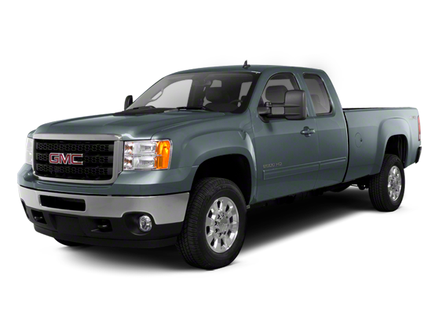2011 GMC Sierra 2500 HD SLE in Pure Silver Metallic — front three-quarter view