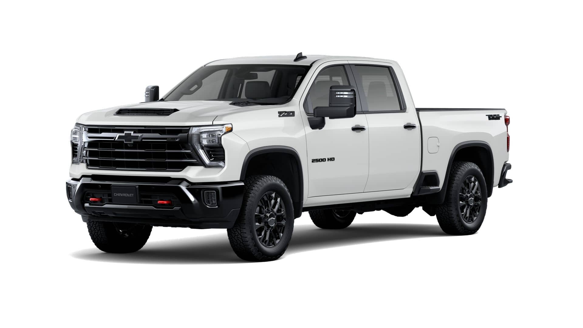 2026 Chevrolet Silverado 2500 HD LT in Summit White — front three-quarter view