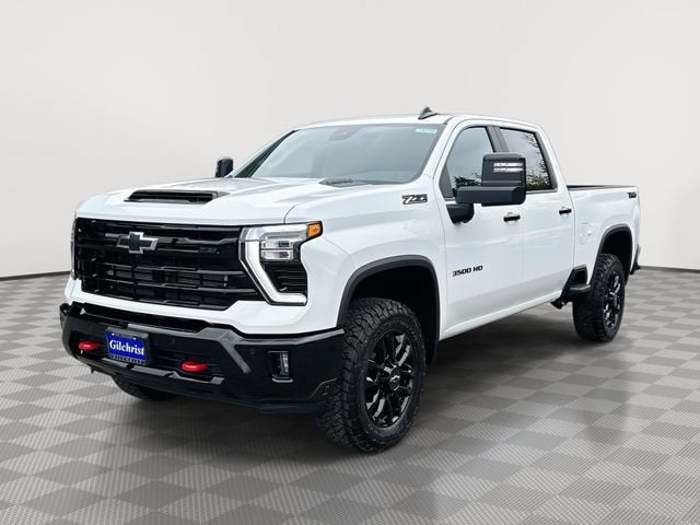 2026 Chevrolet Silverado 3500 HD LT in Summit White — front three-quarter view