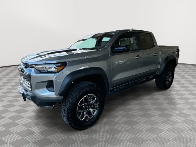 2026 Chevrolet Colorado ZR2 in Sterling Gray Metallic — front three-quarter view