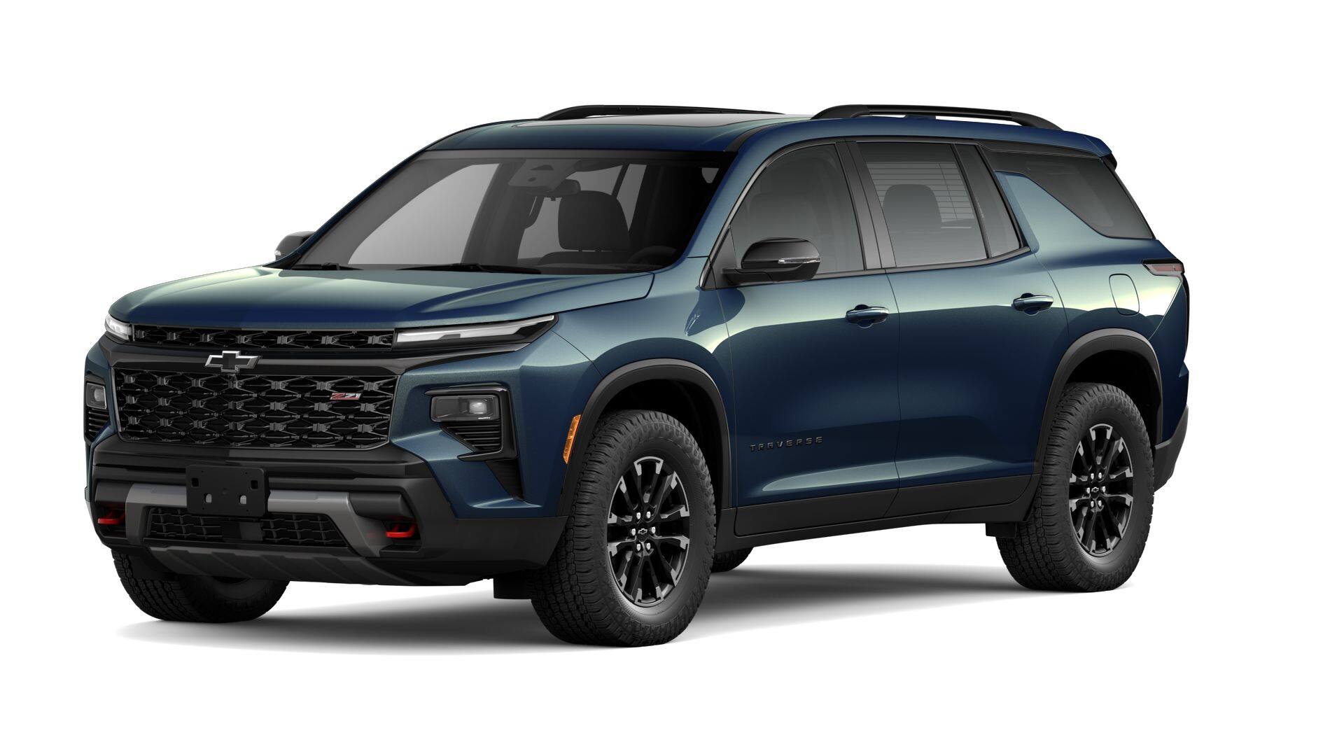2026 Chevrolet Traverse Z71 in Lakeshore Blue Metallic — front three-quarter view