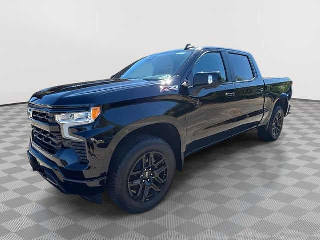 2026 Chevrolet Silverado 1500 RST in Black — front three-quarter view