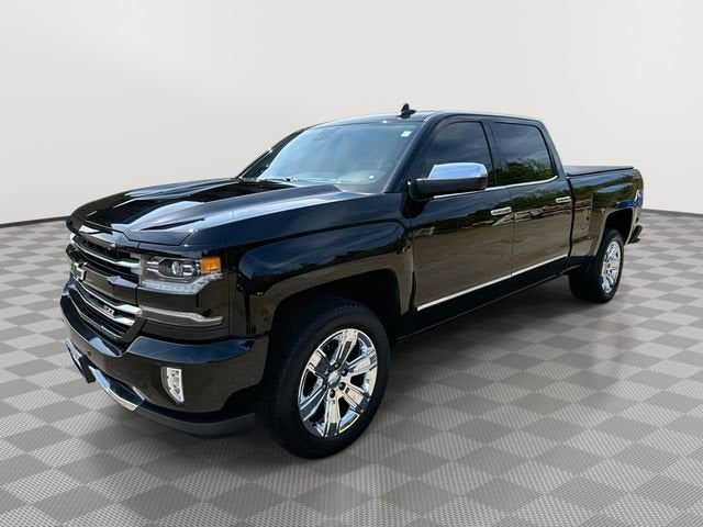 2016 Chevrolet Silverado 1500 LTZ in Black — front three-quarter view