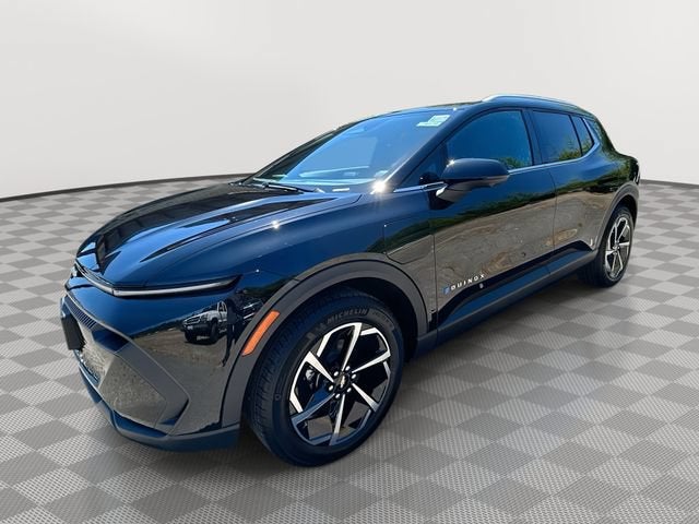 2026 Chevrolet Equinox EV LT in Black — front three-quarter view