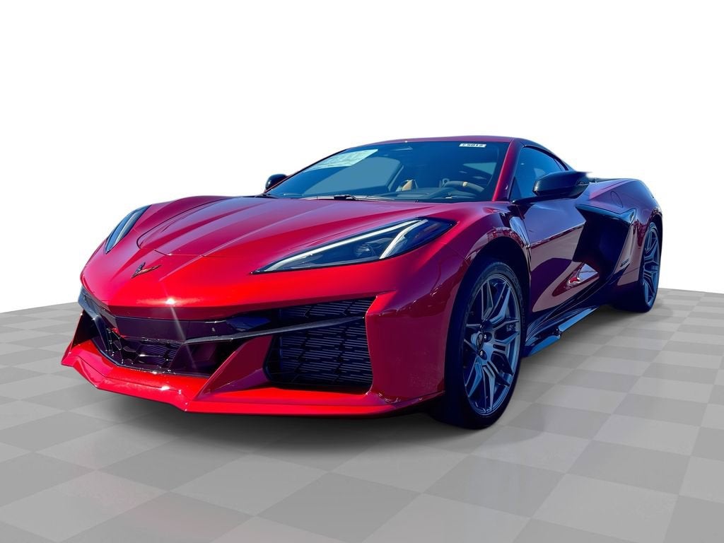 2025 Chevrolet Corvette Z06 2LZ in Red Mist Metallic Tintcoat — front three-quarter view