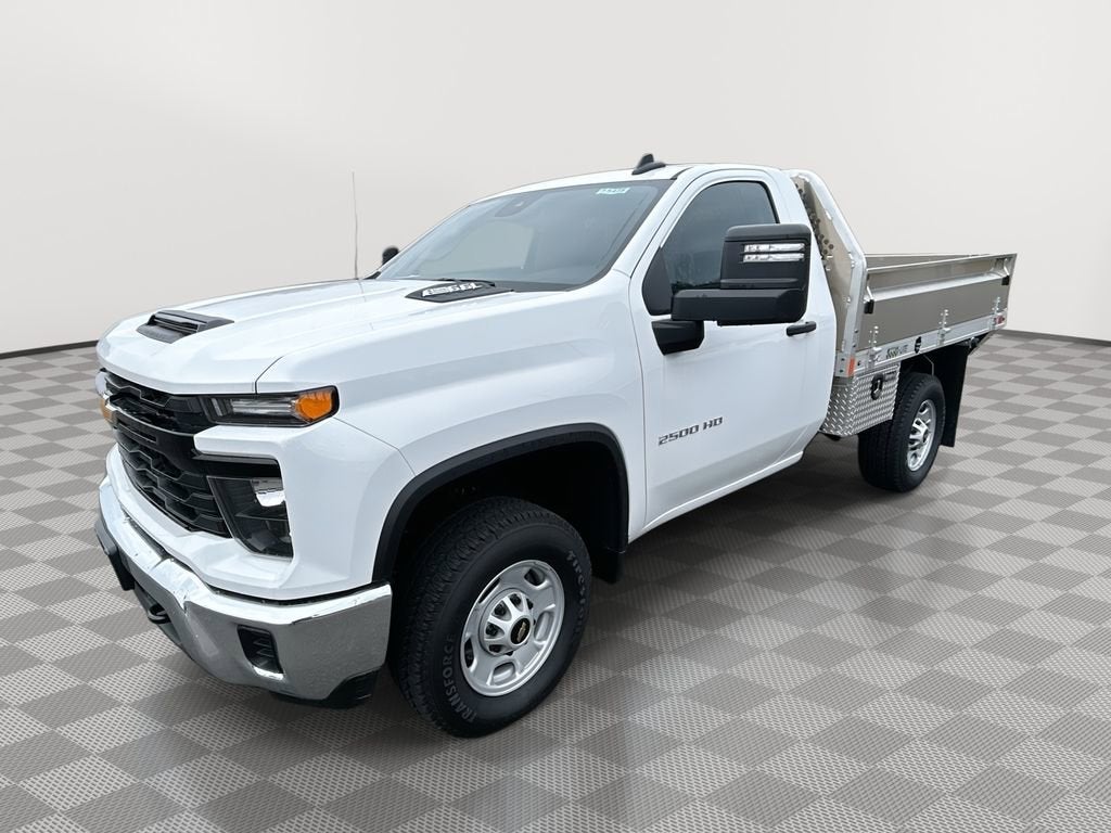 2025 Chevrolet Silverado 2500 HD WT in Summit White — front three-quarter view