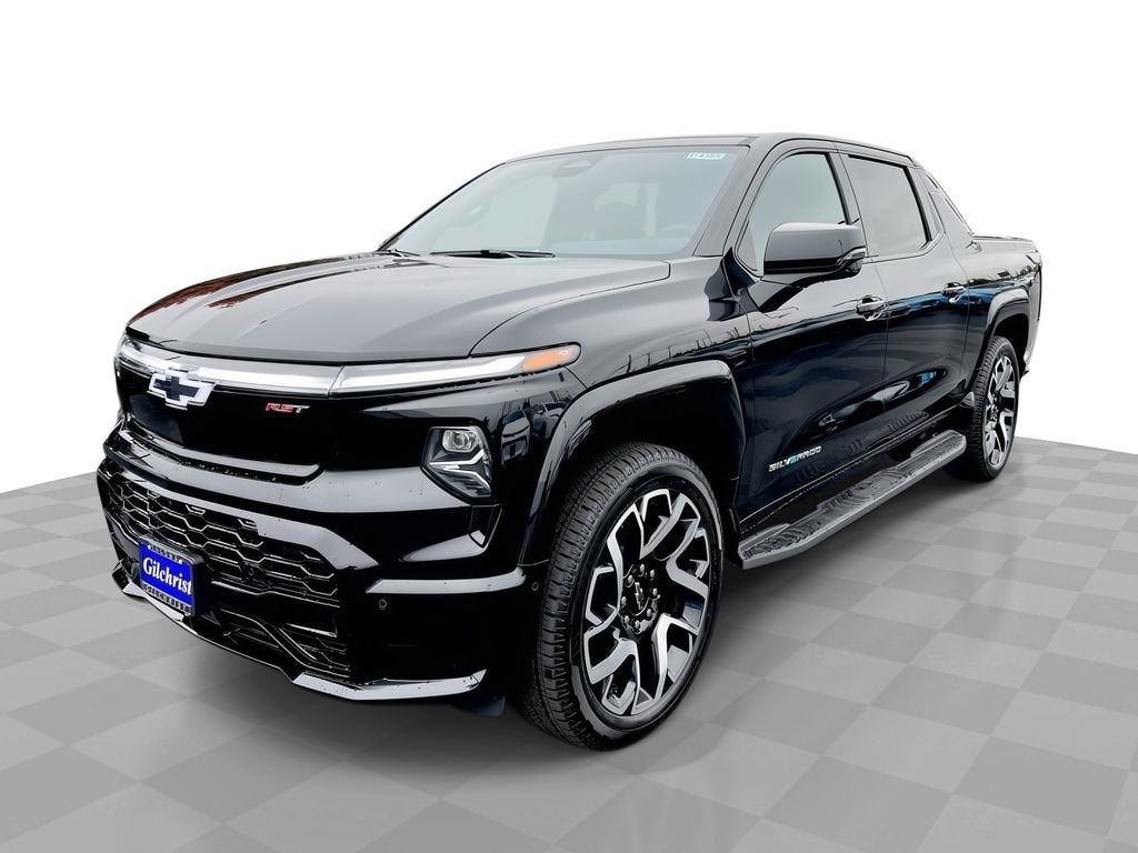 2024 Chevrolet Silverado EV RST in Black — front three-quarter view