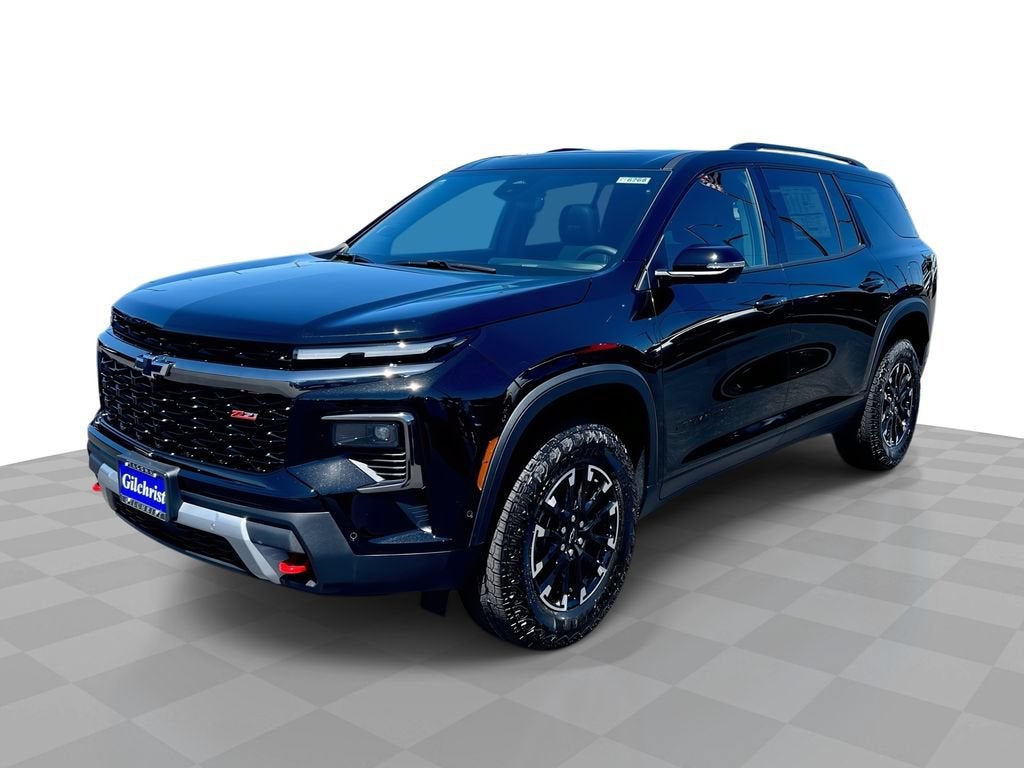 2026 Chevrolet Traverse Z71 in Mosaic Black Metallic — front three-quarter view