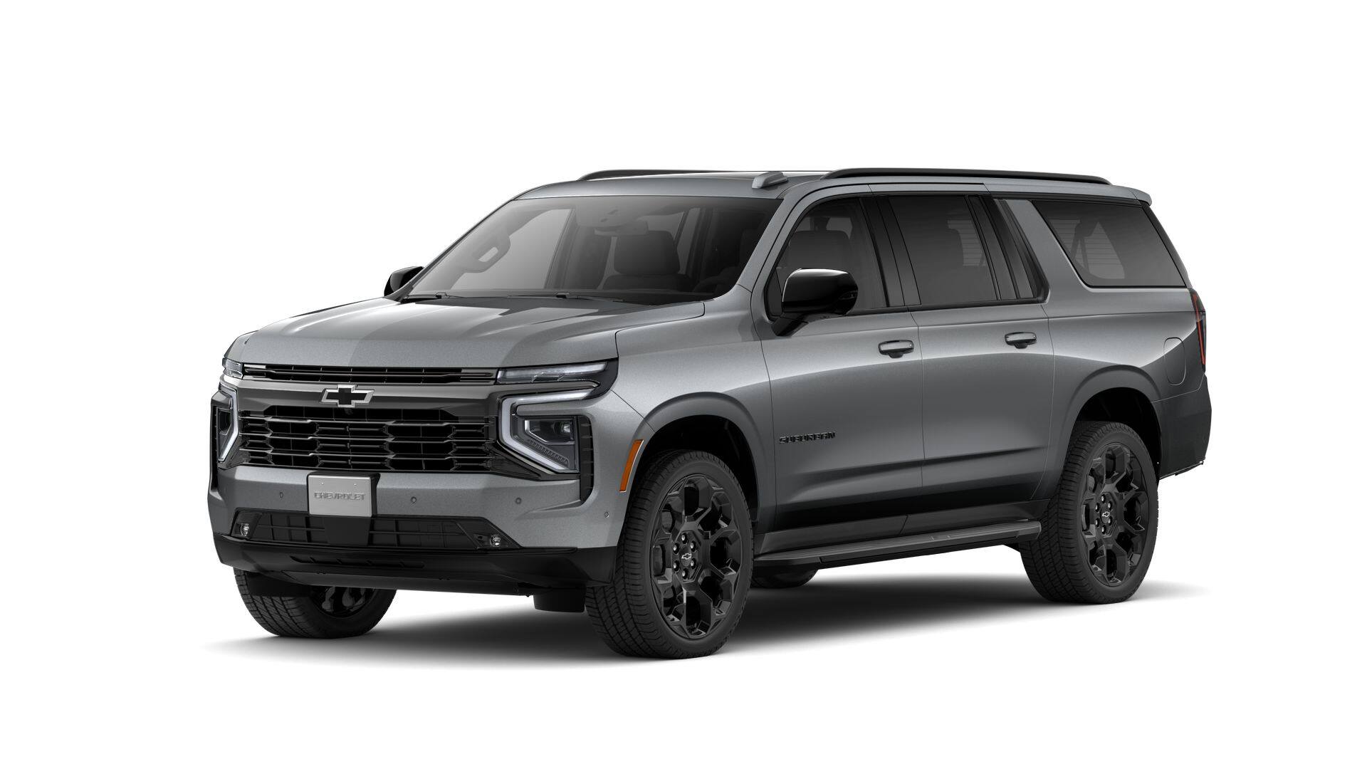 2026 Chevrolet Suburban RST in Sterling Gray Metallic — front three-quarter view