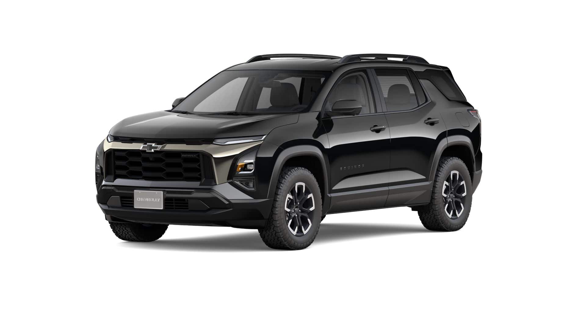 2026 Chevrolet Equinox ACTIV in Mosaic Black Metallic — front three-quarter view