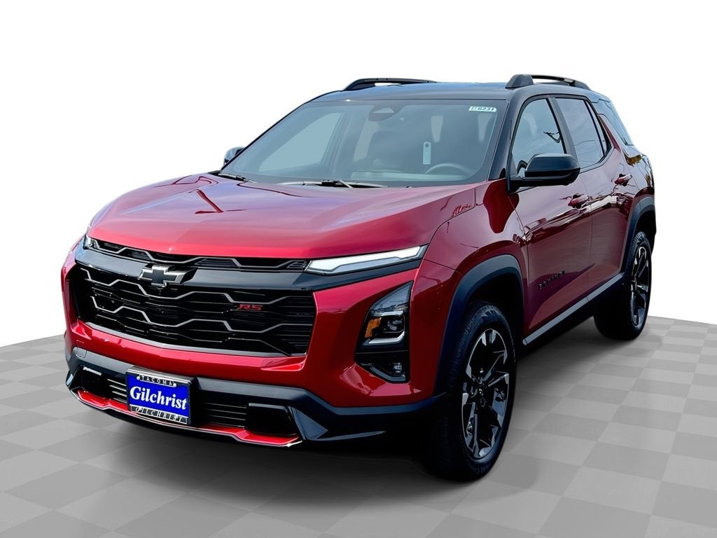 2026 Chevrolet Equinox RS in Radiant Red Tintcoat — front three-quarter view