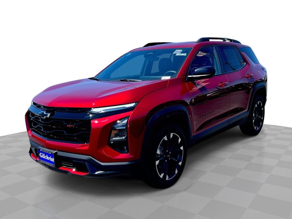 2026 Chevrolet Equinox RS in Radiant Red Tintcoat — front three-quarter view