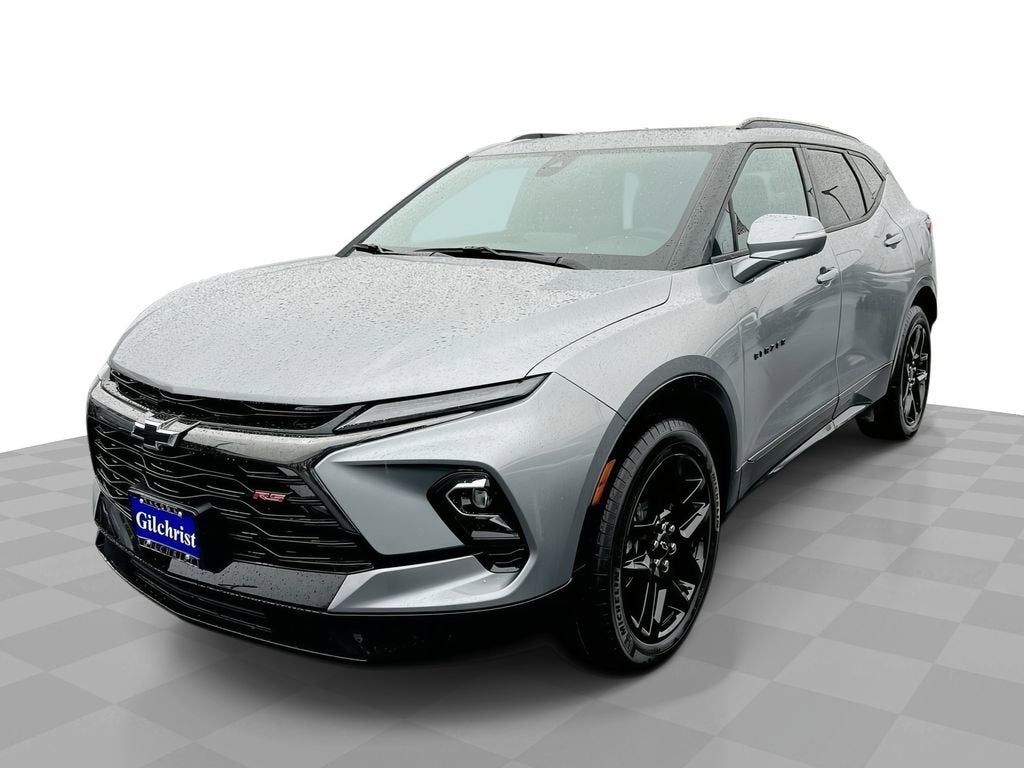 2025 Chevrolet Blazer RS in Sterling Gray Metallic — front three-quarter view