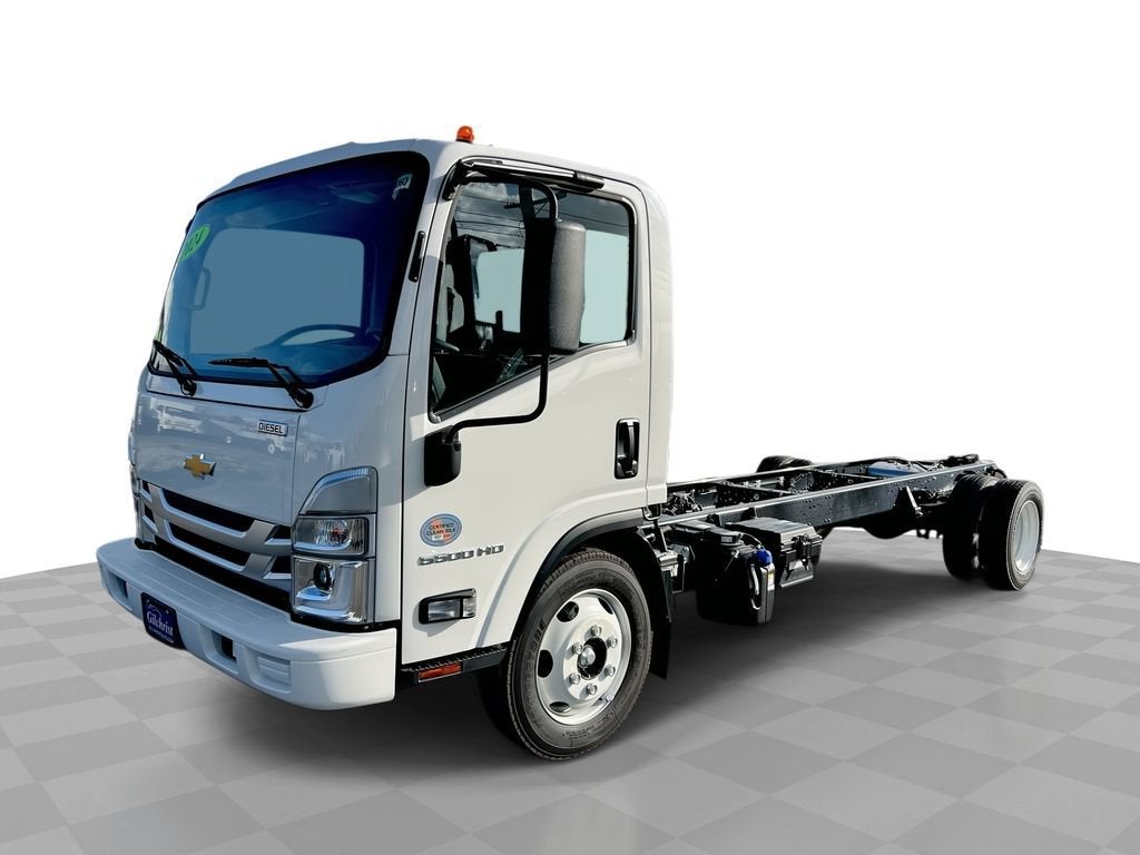 2024 Chevrolet Low Cab Forward 5500 HD NA in Arc White — front three-quarter view
